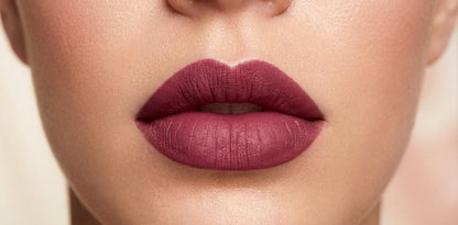 Deep berry matte lip