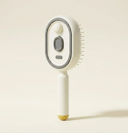 SilkGlide™ Steam Straightening Brush — Silky, Frizz-Free Hair in 5 Minutes