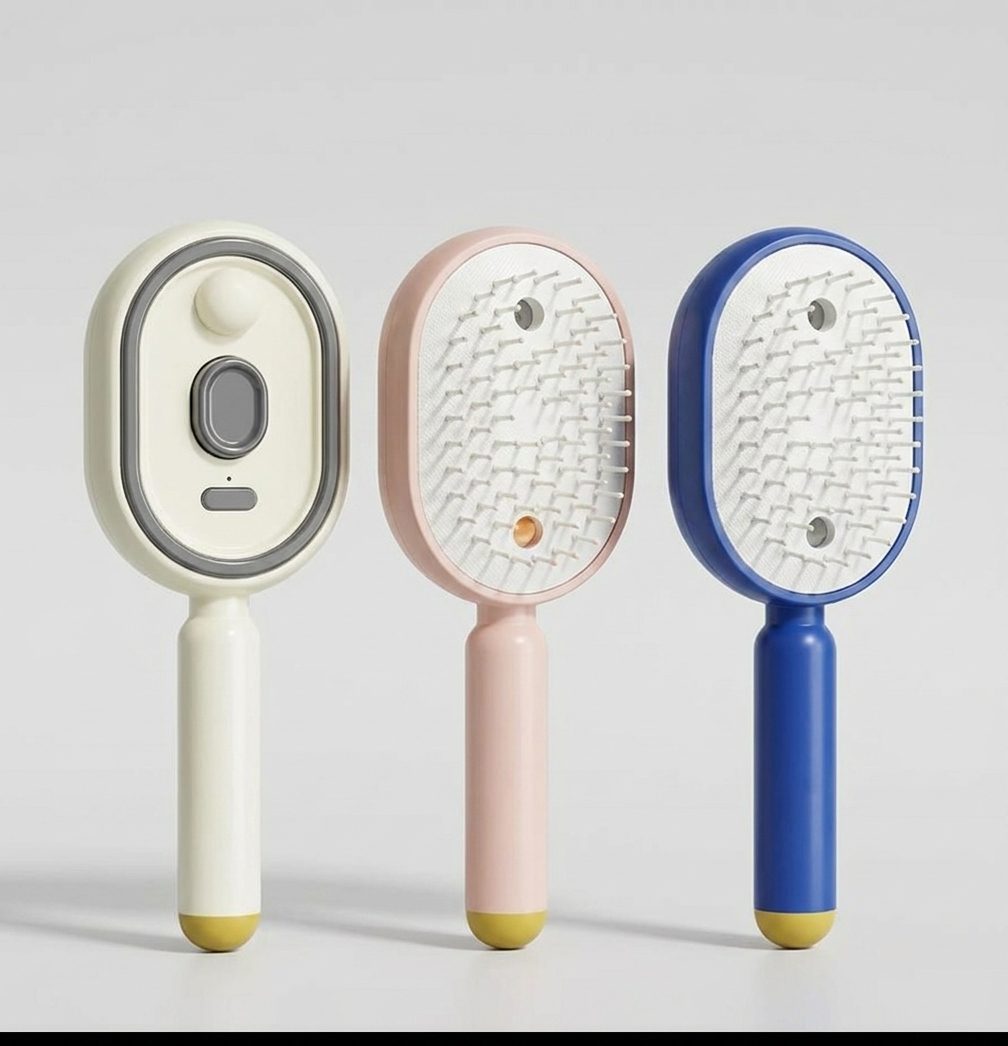 SilkGlide™ Steam Straightening Brush — Silky, Frizz-Free Hair in 5 Minutes