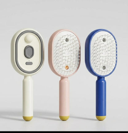 SilkGlide™ Steam Straightening Brush — Silky, Frizz-Free Hair in 5 Minutes