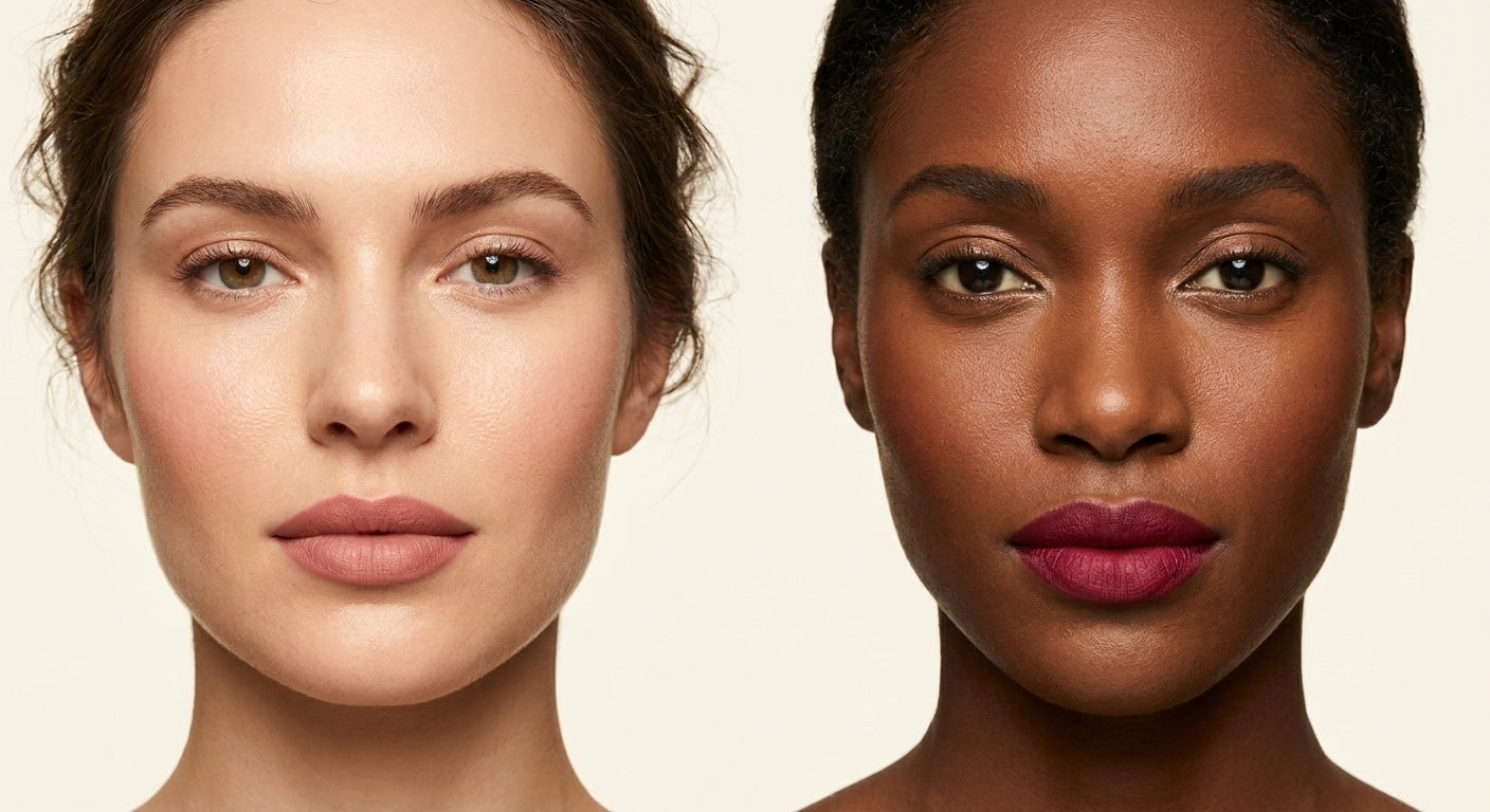 Shades worn on two different skin tones